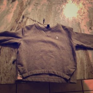 Gray Ralph Lauren Polo Crew Neck Sweatshit